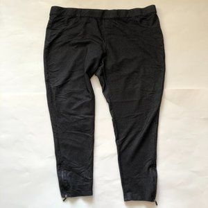 Jessica Womens Leggings Dark Gray Pull Up Size 3X